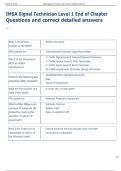 IMSA Signal Technician Level 1 End of Chapter  Questions and correct detailed answers 