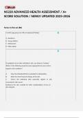 N5220 ADVANCED HEALTH ASSESSMENT &sol; A&plus; SCORE SOLUTION &sol; NEWLY UPDATED 2025-2026 