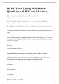 NS 660 Exam 2 Study Guide Exam Questions And All Correct Answers&period;