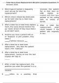 Total Hip & Knee Replacement &lpar;NCLEX&rpar; Complete Questions And Answers 2025