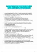  NCLEX NGN PRE-TEST QUESTIONS WITH CORRECT ANSWERS 2025
