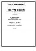 Solution Manual - Digital Design&colon; With an Introduction to the Verilog HDL 5th Edition by M&period; Morris R&period; Mano&comma; All Chapters Included