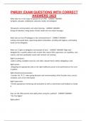 PNR201 EXAM QUESTIONS WITH CORRECT ANSWERS 2025