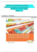 Test Bank For Pharmacology Clear and Simple: A Guide to Drug Classifications and Dosage Calculations, 4th Edition by Cynthia J. Watkins Chapters 1 - 21