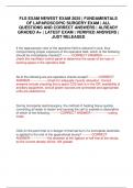 FLS EXAM NEWEST EXAM 2025 &vert; FUNDAMENTALS OF LAPAROSCOPIC SURGERY EXAM &vert; ALL QUESTIONS AND CORRECT ANSWERS &vert; ALREADY GRADED A&plus; &vert; LATEST EXAM &vert; VERIFIED ANSWERS &vert; JUST RELEASED