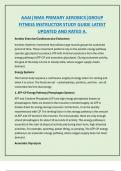 AAAI&vert;ISMA PRIMARY AEROBICS&vert;GROUP  FITNESS INSTRUCTOR STUDY GUIDE LATEST  UPDATED AND RATED A