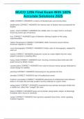 MUCO 120b Final Exam With 100&percnt; Accurate Solutions 2025