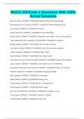 MUCO 120 Exam 1 Questions With 100&percnt; Actual Solutions