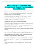 MUCO 120 Test 2 Questions With Already Solved Correctly Answers &vert; 2025 Assured Success