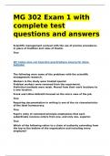 MG 302 Exam 1 with complete test questions and answers&period;