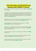 NOS 120 Chapter 10 UPDATED Exam  Questions and CORRECT Answers 