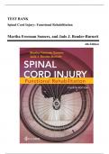 Test Bank - Spinal Cord Injury&colon; Functional Rehabilitation&comma; 4th Edition &lpar;Somers&comma; 2024&rpar;&comma; Chapter 2-10 &vert; All Chapters