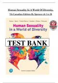 Test bank for human sexuality in a world of diversity canadian edition 7th edition Chapter 1-18