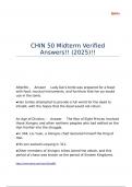 CHIN 50 Midterm Verified Answers&excl;&excl; &lpar;2025&rpar;&excl;&excl;