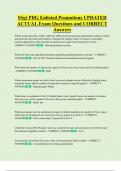 SSgt PDG Enlisted Promotions UPDATED  ACTUAL Exam Questions and CORRECT  Answers 