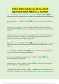 SSGT Study Guide ACTUAL Exam  Questions and CORRECT Answers 