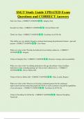 SSGT Study Guide UPDATED Exam  Questions and CORRECT Answers 