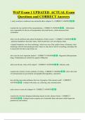 WAP Exam 1 UPDATED  ACTUAL Exam  Questions and CORRECT Answers