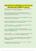 SSgt WAPS Test UPDATED  ACTUAL Exam  Questions and CORRECT Answers 