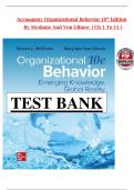 Instructor&rsquo;s Manual to Accompany Organizational Behavior 10th Edition by Steven L&period; McShane and Mary Ann Von Glinow All 1-15 Chapters Covered &comma;Latest Edition