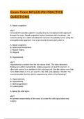Exam Cram NCLEX-PN PRACTICE QUESTIONS with answers latest update 2025&period;