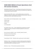 SOW 6604 Midterm Exam Questions And All Correct Answers&period;
