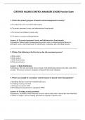 CERTIFIED HAZARD CONTROL MANAGER &lpar;CHCM&rpar; Practice Exam