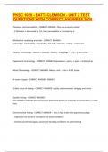 PKSC 1020 - BATT- CLEMSON - UNIT 2 TEST QUESTIONS WITH CORRECT ANSWERS 2025
