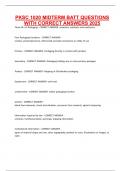 PKSC 1020 MIDTERM BATT QUESTIONS WITH CORRECT ANSWERS 2025