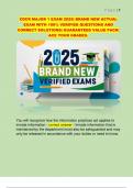 CDCR MAJOR 1 EXAM 2025&vert; BRAND NEW ACTUAL  EXAM WITH 100&percnt; VERIFIED QUESTIONS AND  CORRECT SOLUTIONS&vert; GUARANTEED VALUE PACK&vert;  ACE YOUR GRADES&period;