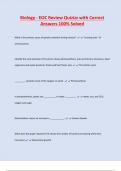 Biology - EOC Review Quizizz with Correct  Answers 100&percnt; Solved
