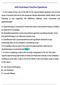 MH FINAL EXAM QUESTIONS AND ANSWERS2025&sol;2026