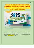 INDIANA MPJE 2025&vert; BRAND NEW ACTUAL  EXAM WITH 100&percnt; VERIFIED QUESTIONS AND  CORRECT SOLUTIONS&vert; GUARANTEED VALUE  PACK&vert; ACE YOUR GRADES&period; 