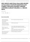 NEW MEXICO MPJE FINAL EXAM 2025 NEWEST ACTUAL EXAM COMPLETE QUESTIONS AND CORRECT DETAILED ANSWERS &lpar;VERIFIED ANSWERS&rpar; &vert;ALREADY GRADED A&plus; &sol;&sol; BRAND NEW&excl;&excl;
