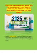 NAS2 CHALLENGE EXAM 2025&vert; BRAND NEW  ACTUAL EXAM WITH 100&percnt; VERIFIED  QUESTIONS AND CORRECT SOLUTIONS&vert;  GUARANTEED VALUE PACK&vert; ACE YOUR  GRADES&period; 