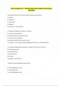 Pharmacology Exam 1 - Multiple Choice Exam Questions And Answers 2025&sol;2026