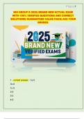 NIH GROUP D 2025&vert; BRAND NEW ACTUAL EXAM  WITH 100&percnt; VERIFIED QUESTIONS AND CORRECT  SOLUTIONS&vert; GUARANTEED VALUE PACK&vert; ACE YOUR  GRADES&period;