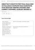NREMT EMT COGNITIVE TEST FINAL EXAM 2025 ACTUAL EXAM COMPLETE EXAM QUESTIONS WITH DETAILED VERIFIED ANSWERS &lpar;100&percnt; CORRECT ANSWERS&rpar; &sol;ALREADY GRADED A&plus;