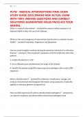 PLTW - MEDICAL INTERVENTIONS FINAL EXAM STUDY GUIDE 2025&vert; BRAND NEW ACTUAL EXAM WITH 100&percnt; VERIFIED QUESTIONS AND CORRECT SOLUTIONS&vert; GUARANTEED VALUE PACK&vert; ACE YOUR GRADES&period;
