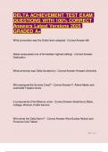 DELTA ACHIEVEMENT TEST EXAM QUESTIONS WITH 100&percnt; CORRECT Answers Latest Versions 2025 GRADED A&plus; 