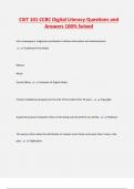 CSIT 101 CCBC Digital Literacy Questions and  Answers 100&percnt; Solved
