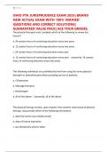 OHIO PTA JURISPRUDENCE EXAM 2025&vert; BRAND NEW ACTUAL EXAM WITH 100&percnt; VERIFIED QUESTIONS AND CORRECT SOLUTIONS&vert; GUARANTEED VALUE PACK&vert; ACE YOUR GRADES&period;