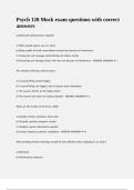 Psych 120 Mock exam questions with correct answers.