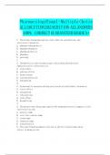 Pharmacology Exam 1 Questions And Answers 