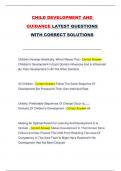 CHILD DEVELOPMENT AND  GUIDANCE LATEST QUESTIONS  WITH CORRECT SOLUTIONS