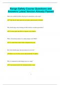 Range Safety Course Questions and Answers Latest Version Already Passed