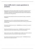 Imsa traffic tech 1 exam questions & answers