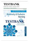 Complete Test Bank for Introductory Maternity & Pediatric Nursing 5th Edition by Nancy Hatfield
