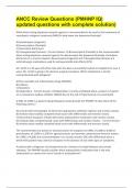 ANCC Review Questions &lpar;PMHNP IQ&rpar; updated questions with complete solution&rpar;