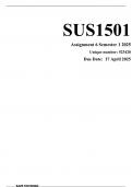 SUS1501 Assignment 6 &lpar;COMPLETE ANSWERS&rpar; Semester 1 2025 &lpar;523428&rpar; - DUE 17 April 2025&period;